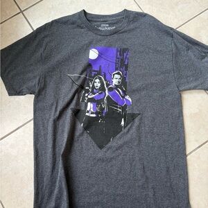 Marvel Gray T-Shirt with Purple Graphic